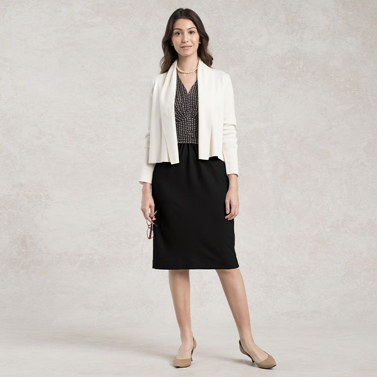 Wear with a cardigan for office days