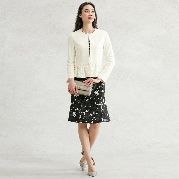 Add sweetness with a feminine jacket