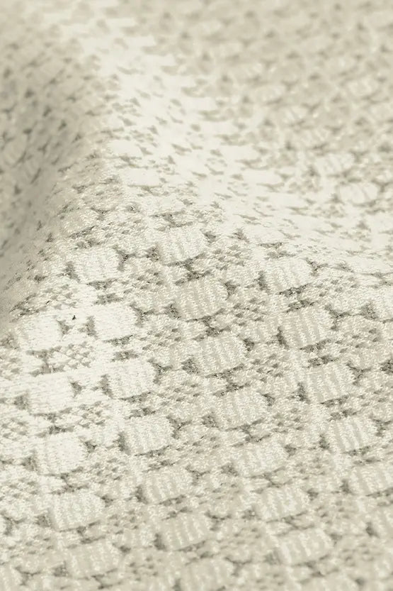 Stretch Georgette x Lame Jacquard:Twisted Trapezoid Dress