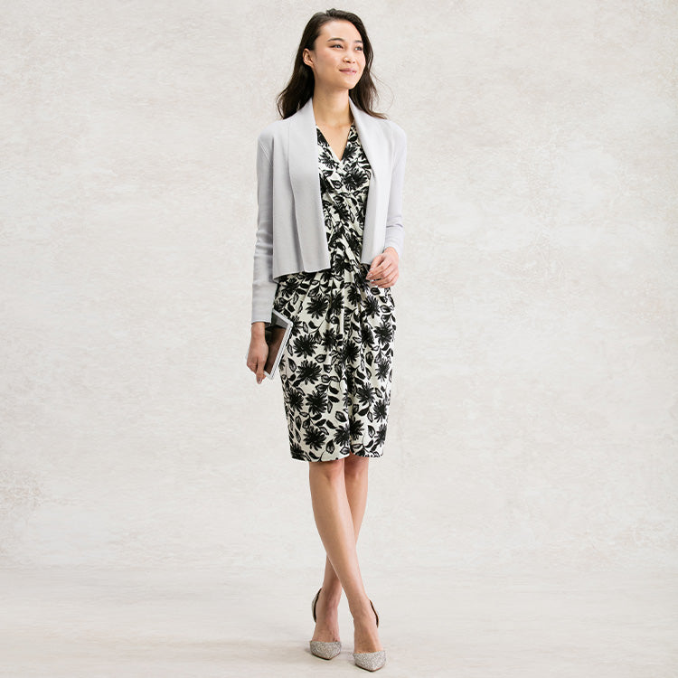 Add a line cardigan for the office