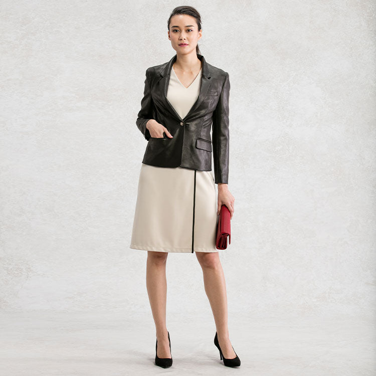 Add faux-leather for a cool look