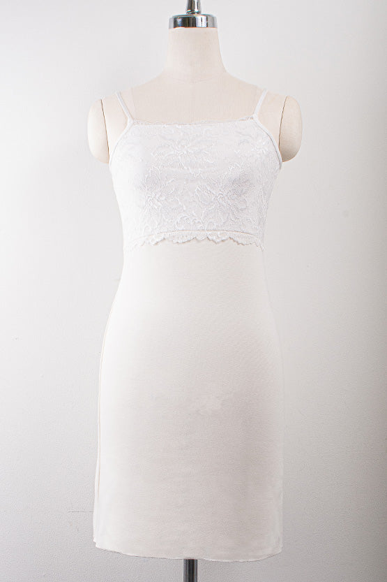 White Lace Shape-Supporting Underdress
