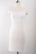 White Lace Shape-Supporting Underdress