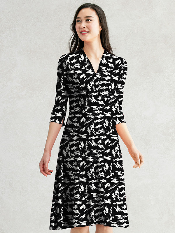 Black Find Cats Cache-Coeur Dress