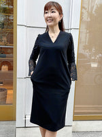 Space Material: Black Lace Sack Dress