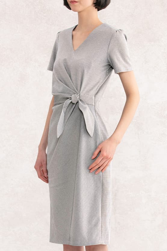 Active Cool: Cooling Gray V-Neck Daily Dress