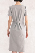 Active Cool: Cooling Gray V-Neck Daily Dress