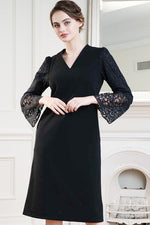 Space Material: Black Lace Sack Dress