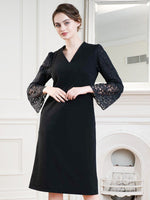 Space Material: Black Lace Sack Dress