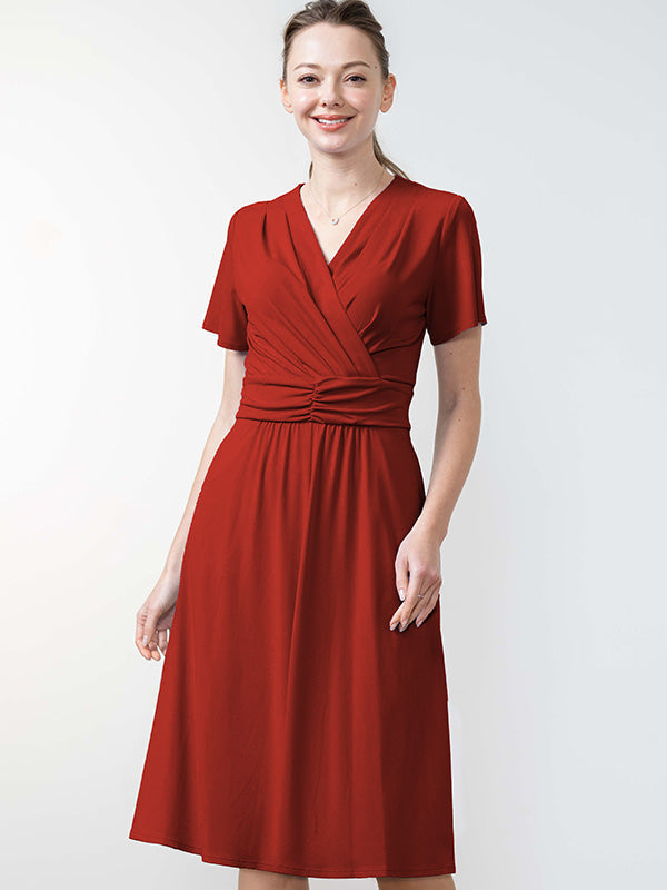Body Shape Correction: Tomato Red Marilyn Dress