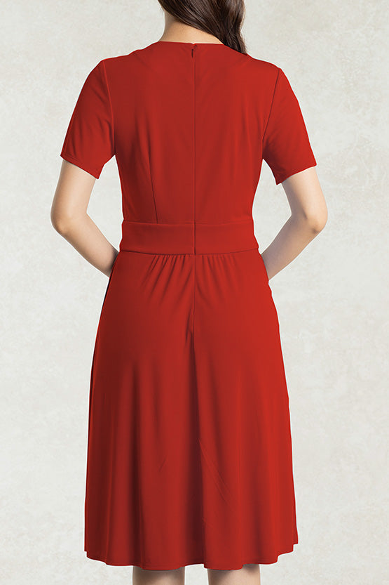Body Shape Correction: Tomato Red Marilyn Dress