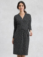 Navy Tiny Dot Shell Dress