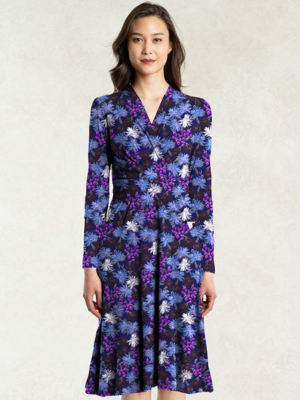 Silk-Like Night Margaret Cache-Coeur Dress