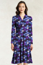 Silk-Like Night Margaret Cache-Coeur Dress