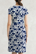4-Way Stretch: Navy Glorious Twist Dress