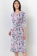 Pink Lavender Gathered Dress