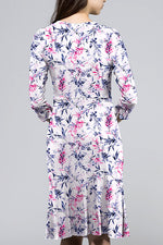 Pink Lavender Gathered Dress