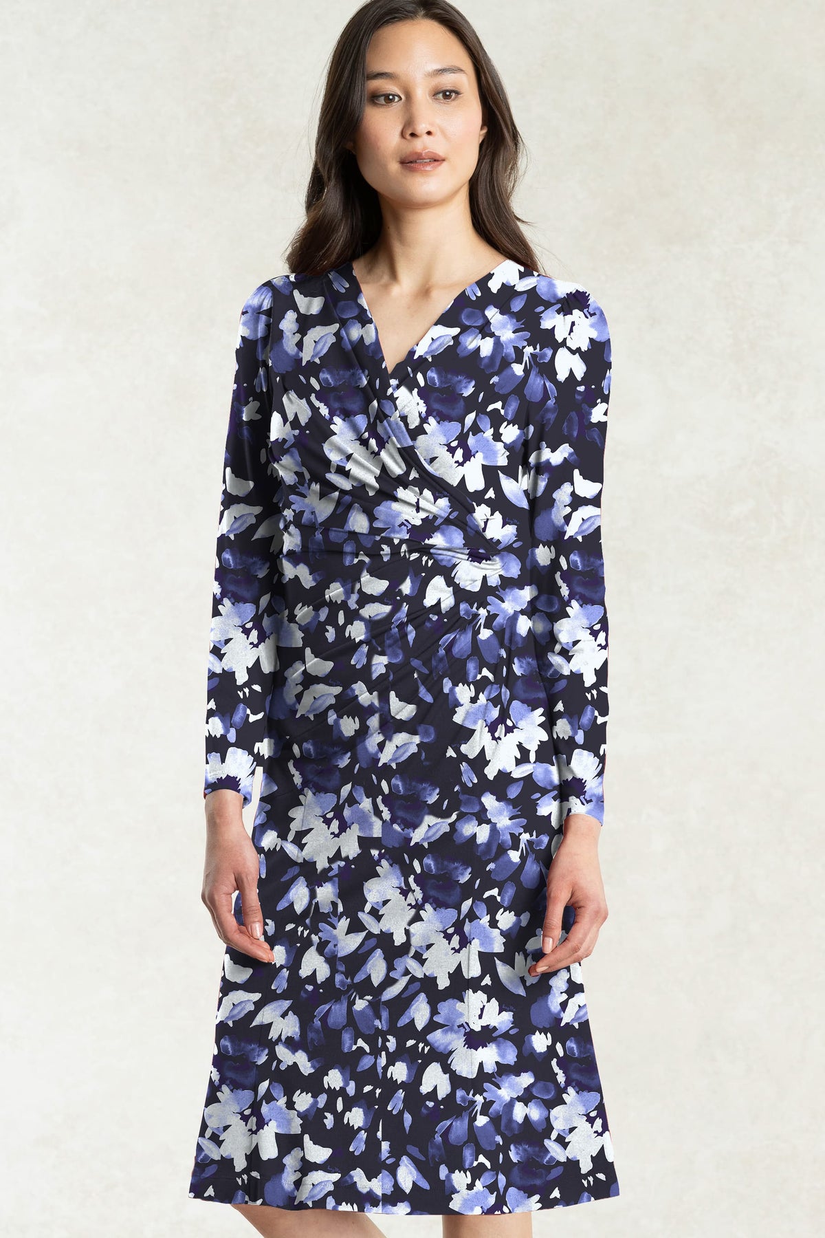 Reproduction: Navy Bella Gather Dress