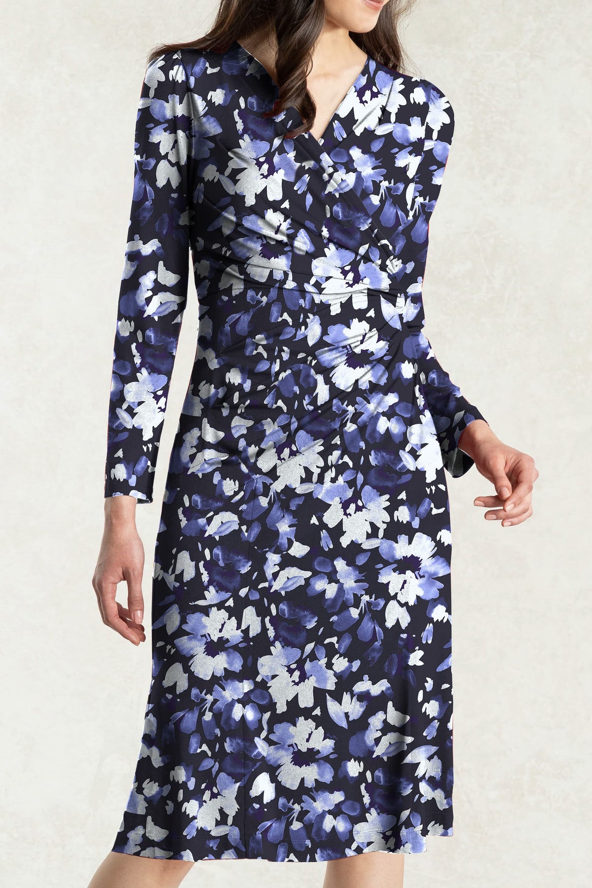 Reproduction: Navy Bella Gather Dress
