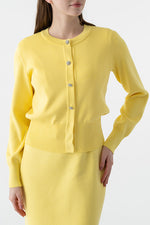 Bijou Button Kanazawa Waist Shape Cardigan
