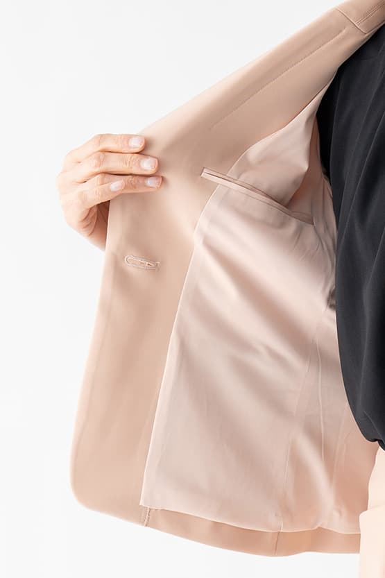 All-Season Material: Smart Stretch Tailored Jacket