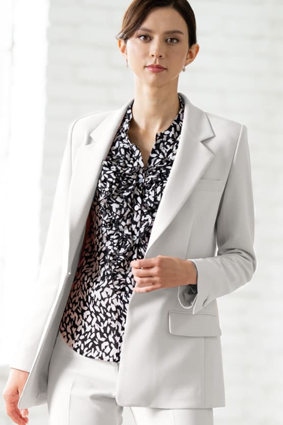 All-Season Material: Smart Stretch Long Sculpted Jacket