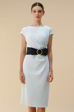 Anti-see-through: T-dress with sash