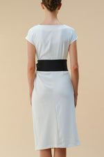 Anti-see-through: T-dress with sash