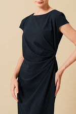 Smart Stretch: Smart Stretch Dark Navy Sash T-Dress