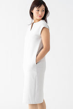Cool Touch Material: Cooling Split Neck Sack Dress