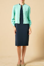 Cool Touch Material: Cooling Split Neck Sack Dress