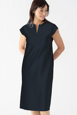 Cool Touch Material: Cooling Split Neck Sack Dress