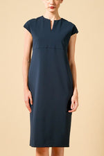 Cool Touch Material: Cooling Split Neck Sack Dress