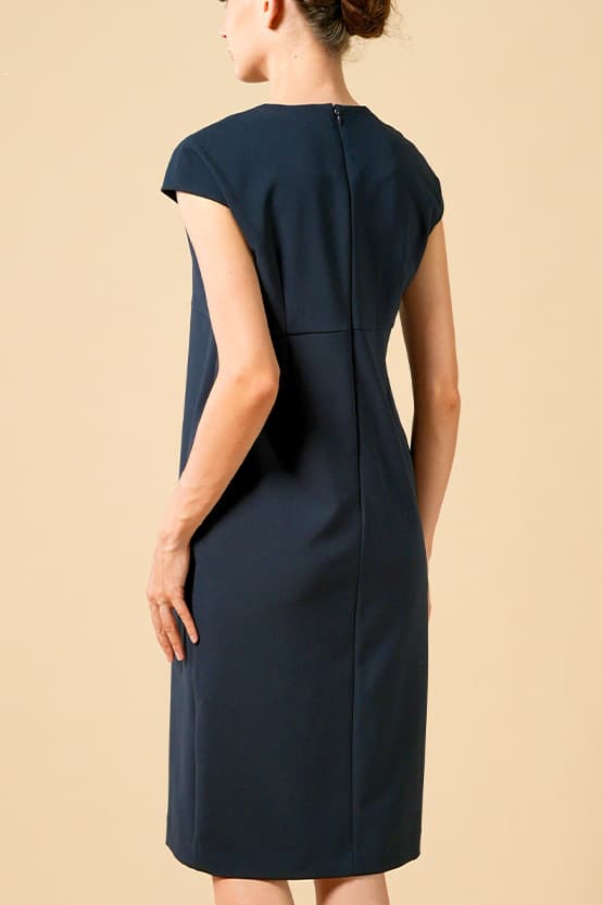 Cool Touch Material: Cooling Split Neck Sack Dress