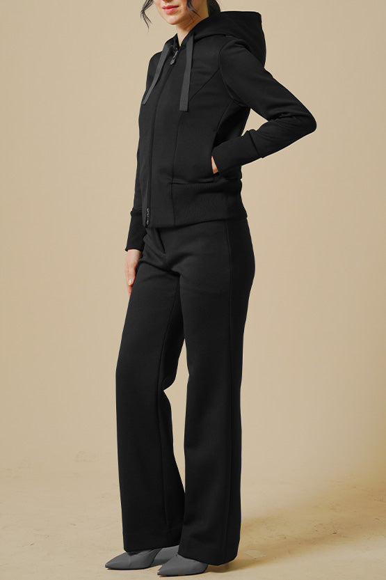 Space Material: Straight Wide Pants