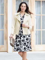 Black Gerbera Marilyn Dress