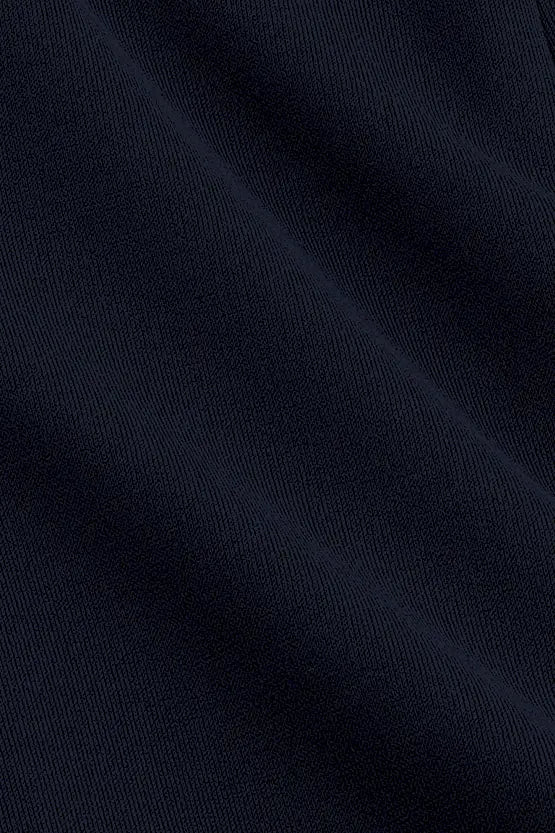 Reproduction / Double Jersey: Navy Mid-Calf A-Line Skirt