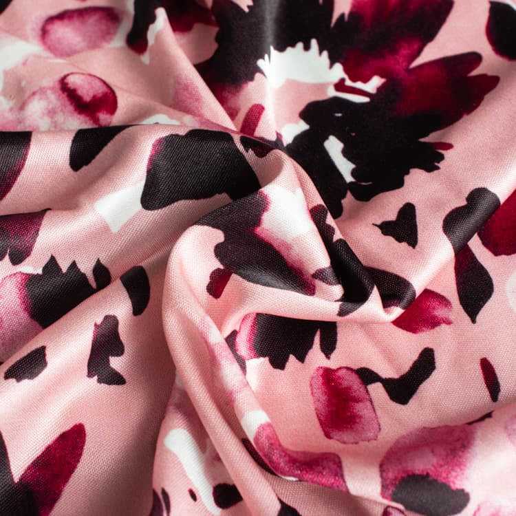 High-quality silk-like jersey material with a glossy finish for a classy look