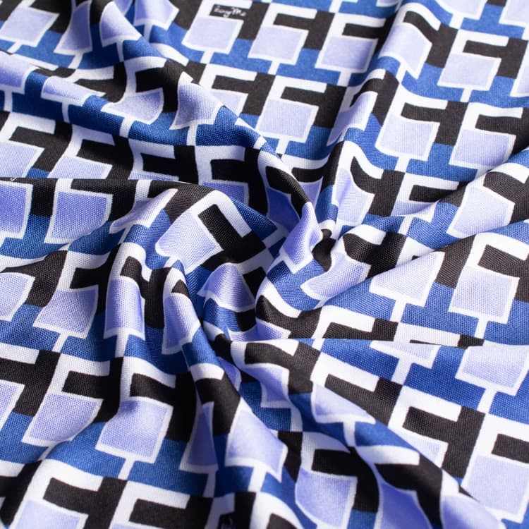 High-quality silk-like jersey material with a glossy finish for a classy look