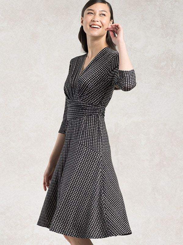 Black Beans Cache-Coeur Dress