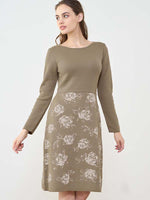Sepia Rose Knit Dress