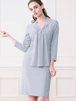 Pale Blue Bow-Tie Dress