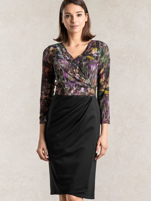 Stretch Chiffon: Etoile X Black Asymmetry Dress