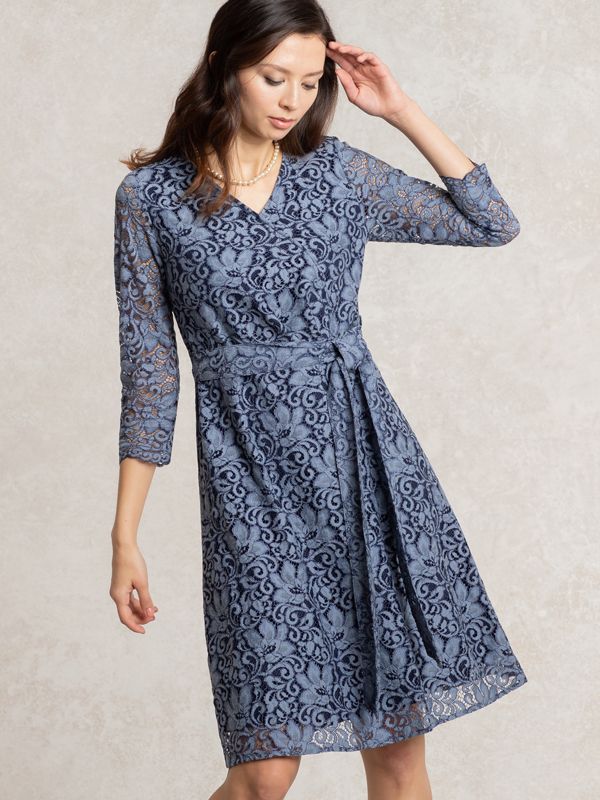 Nuance Blue Lace Dress