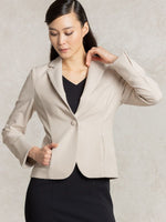 All-Season / No Lining: Greige Tailored Jacket