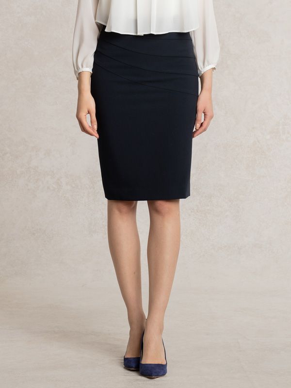 All-Season Material: Navy Switch Skirt