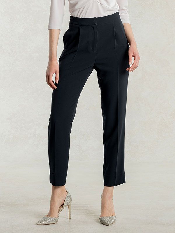 Suit Friendly: Navy Tucked Pants