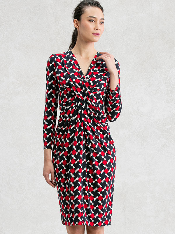 Red Pinwheel Venus Dress