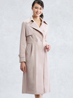 Pink Beige Trench Coat
