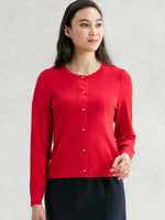 Washable Knit: Red Fresh Cardigan